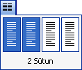 11. Sütunlu Yazı Yazma Gazete ve dergilerde, yazılar sütunlar hâlinde yazılır. Sütunlu yazıları kelime işlemci programında yazmak mümkündür. Belgeye birlikte sütun oluşturalım: 1.