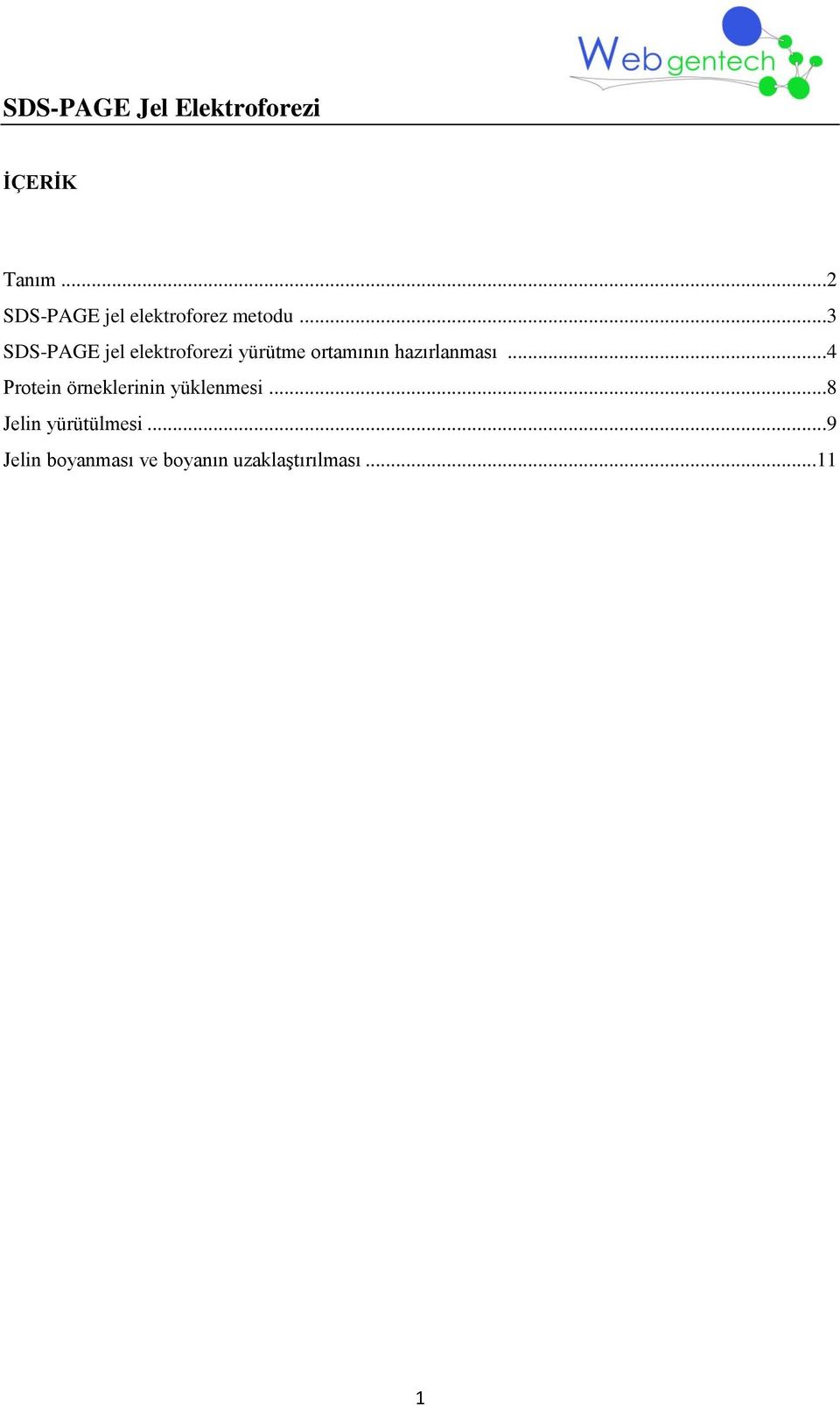 hazırlanması...4 Protein örneklerinin yüklenmesi.