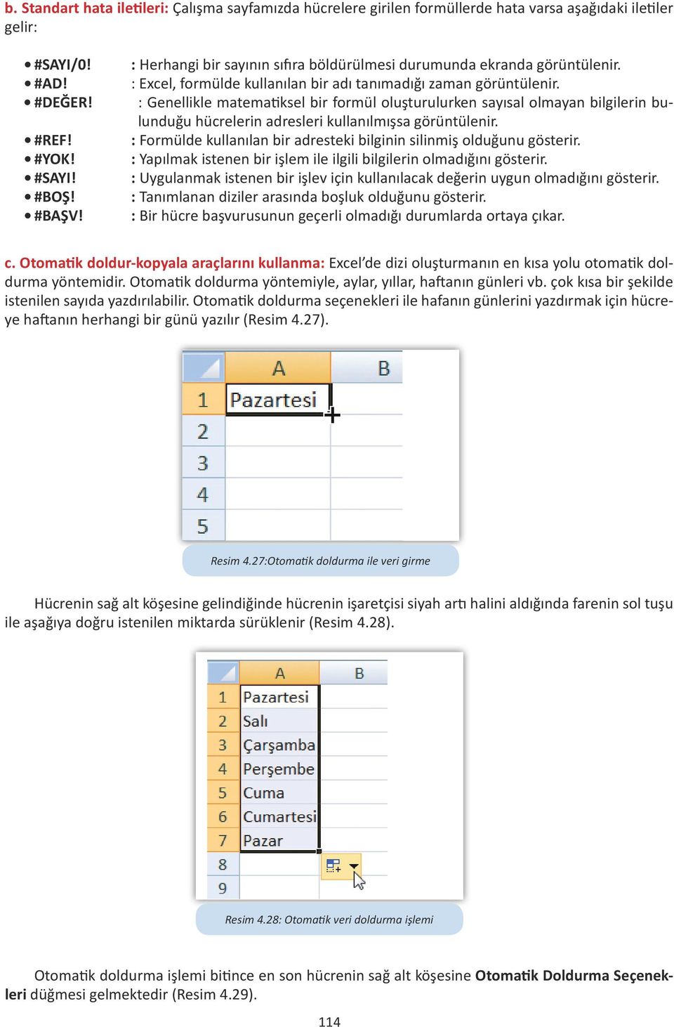 : Genellikle matematiksel bir formül oluşturulurken sayısal olmayan bilgilerin bulunduğu hücrelerin adresleri kullanılmışsa görüntülenir.