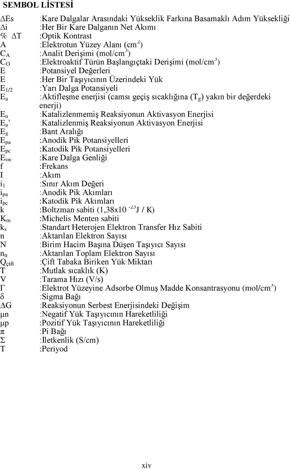 geçiş sıcaklığına (T g ) yakın bir değerdeki enerji) E a :Katalizlenmemiş Reaksiyonun Aktivasyon Enerjisi E a :Katalizlenmiş Reaksiyonun Aktivasyon Enerjisi E g :Bant Aralığı E pa :Anodik Pik