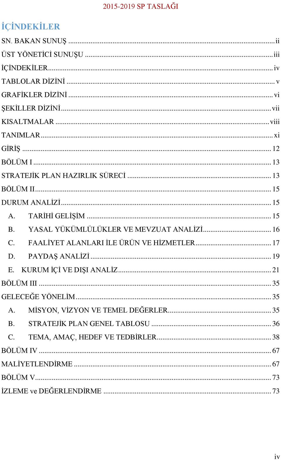 YASAL YÜKÜMLÜLÜKLER VE MEVZUAT ANALİZİ... 16 C. FAALİYET ALANLARI İLE ÜRÜN VE HİZMETLER... 17 D. PAYDAŞ ANALİZİ... 19 E. KURUM İÇİ VE DIŞI ANALİZ... 21 BÖLÜM III.