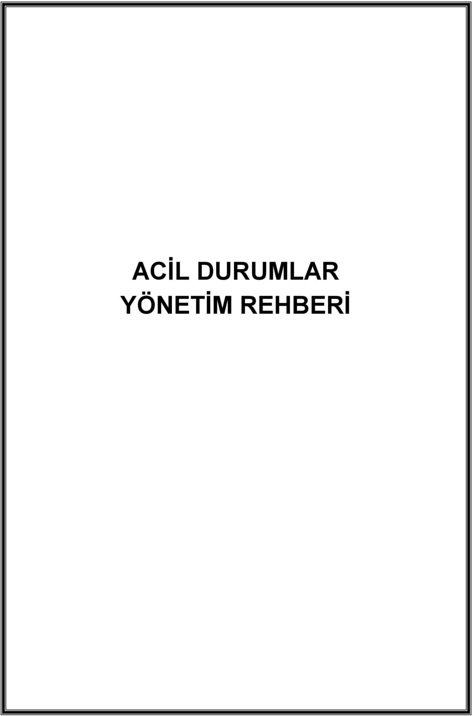 YÖNETİM