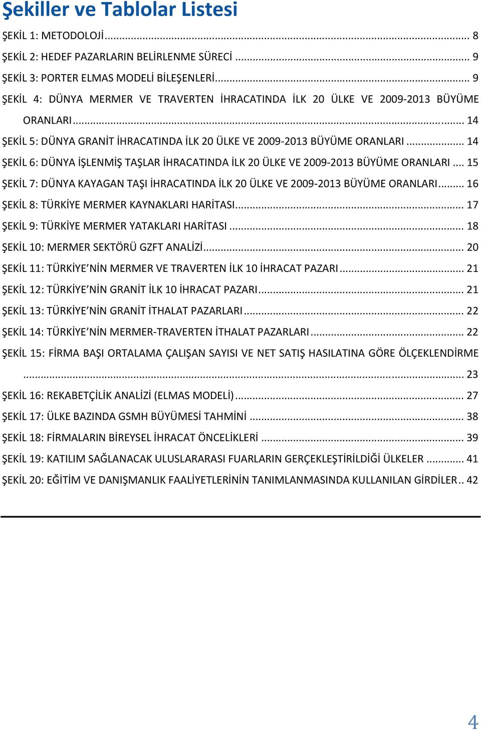 .. 14 ŞEKİL 6: DÜNYA İŞLENMİŞ TAŞLAR İHRACATINDA İLK 20 ÜLKE VE 2009 2013 BÜYÜME ORANLARI... 15 ŞEKİL 7: DÜNYA KAYAGAN TAŞI İHRACATINDA İLK 20 ÜLKE VE 2009 2013 BÜYÜME ORANLARI.