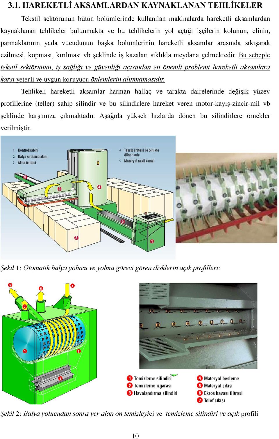 Bu sebeple tekstil sektörünün, iş sağlığı ve güvenliği açısından en önemli problemi hareketli aksamlara karşı yeterli ve uygun koruyucu önlemlerin alınmamasıdır.