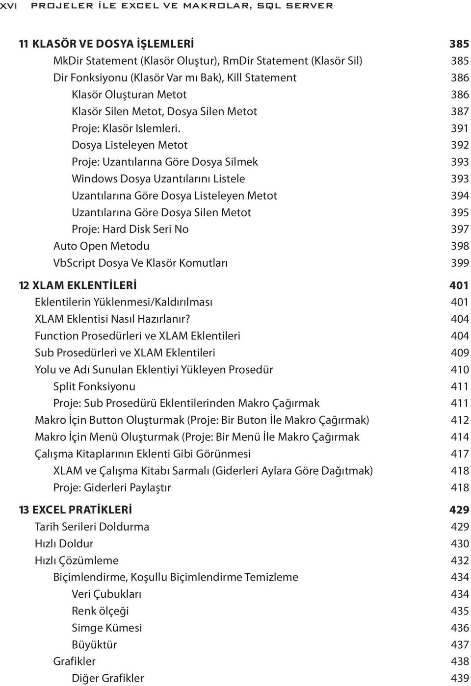 391 Dosya Listeleyen Metot 392 Proje: Uzantılarına Göre Dosya Silmek 393 Windows Dosya Uzantılarını Listele 393 Uzantılarına Göre Dosya Listeleyen Metot 394 Uzantılarına Göre Dosya Silen Metot 395