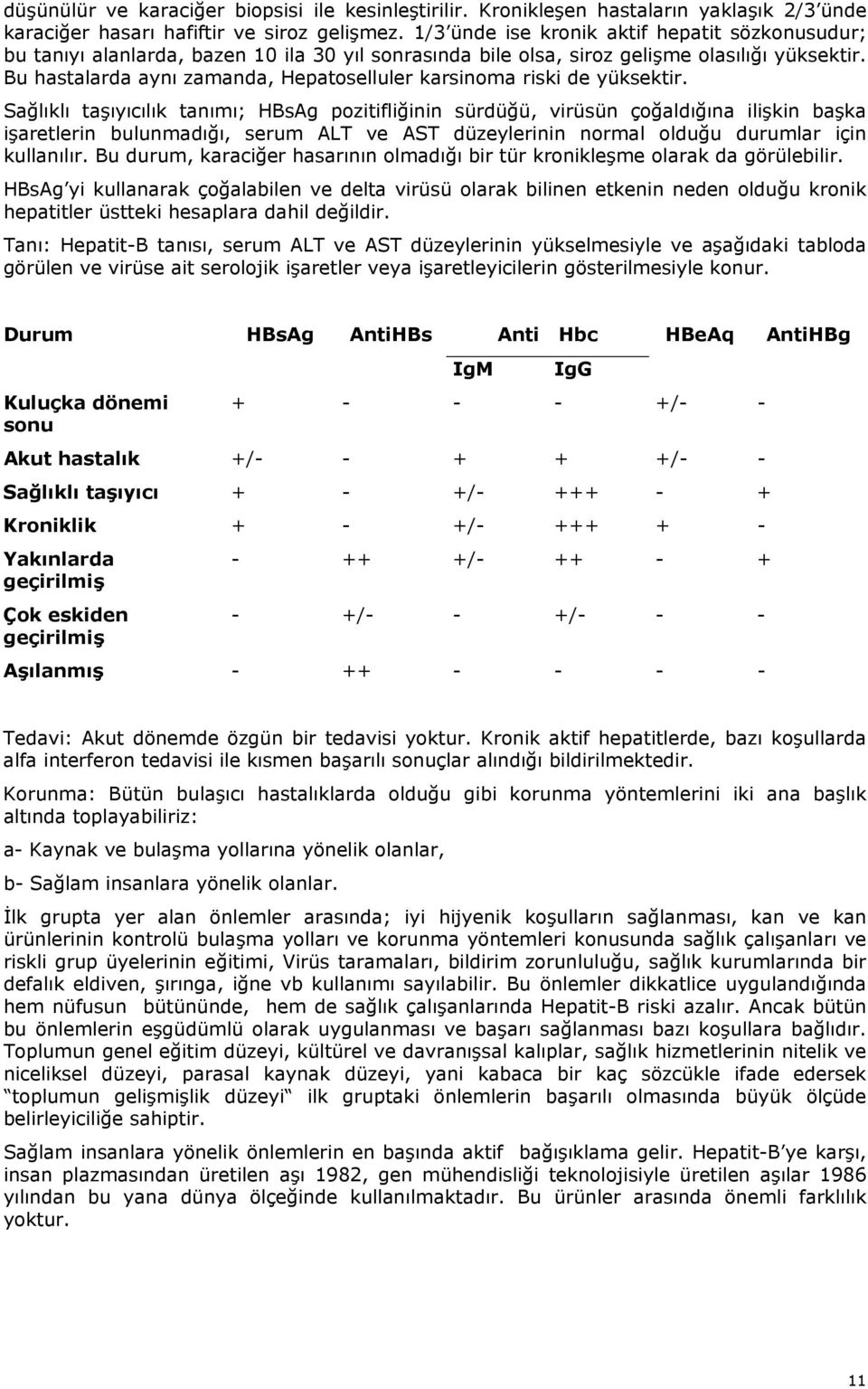 Bu hastalarda aynı zamanda, Hepatoselluler karsinoma riski de yüksektir.