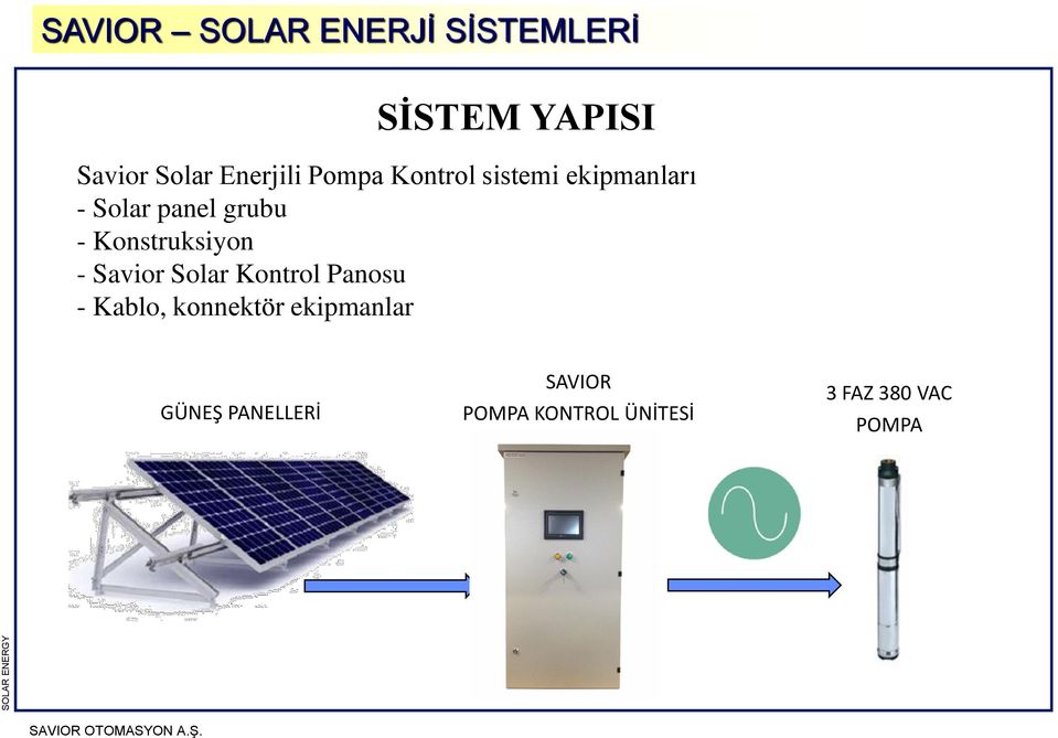 Konstruksiyon - Savior Solar Kontrol Panosu - Kablo, konnektör