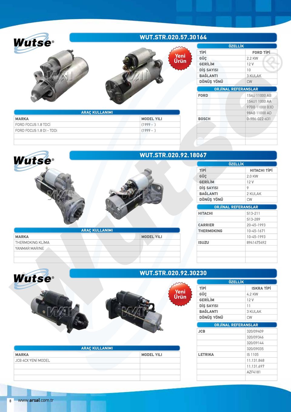 0 KW GERİLİM 12 V DİŞ SAYISI 9 BAĞLANTI 2 KULAK HITACHI S13-211 S13-289 THERMOKING KLİMA YANMAR MARINE CARRIER 20-45-1993 THERMOKING 10-45-1671 10-45-1993 ISUZU