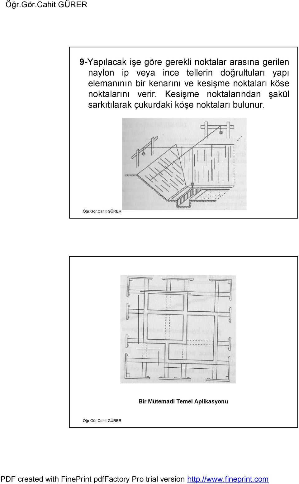 noktaları köse noktalarını verir.