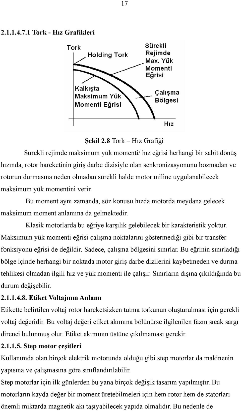 neden olmadan sürekli halde motor miline uygulanabilecek maksimum yük momentini verir. Bu moment aynı zamanda, söz konusu hızda motorda meydana gelecek maksimum moment anlamına da gelmektedir.