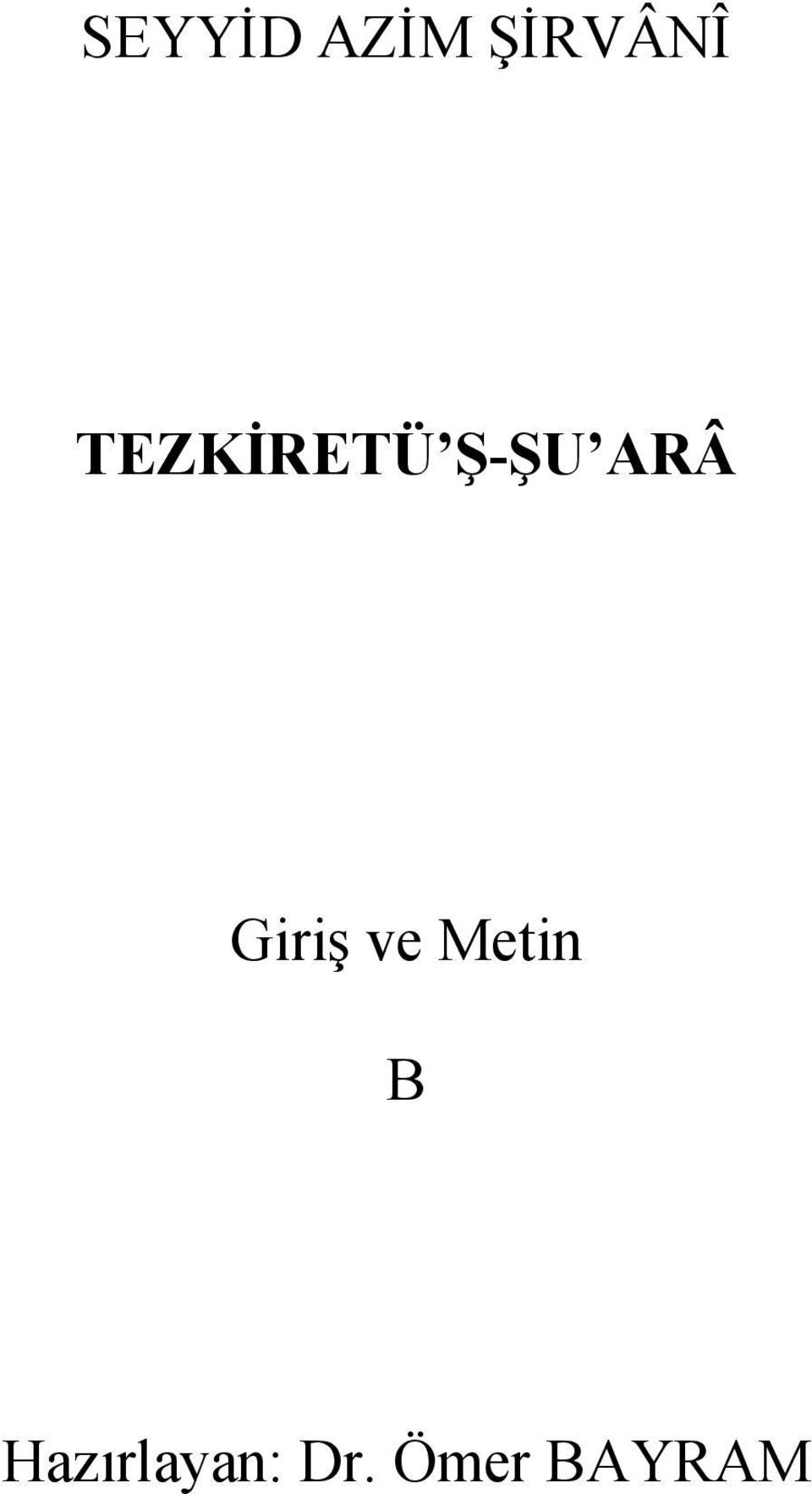 Giriş ve Metin B