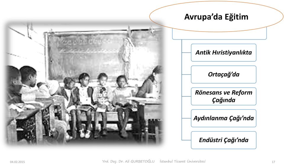 nda Endüstri Çağı nda 04.02.2015 Yrd. Doç. Dr.