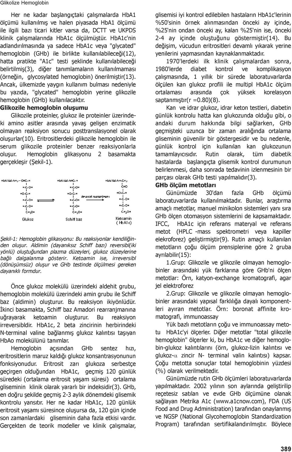 HbA1c'nin adlandırılmasında ya sadece HbA1c veya "glycated" hemoglobin (GHb) ile birlikte kullanılabileceği(12), hatta pratikte "A1c" testi şeklinde kullanılabileceği belirtilmiş(3), diğer