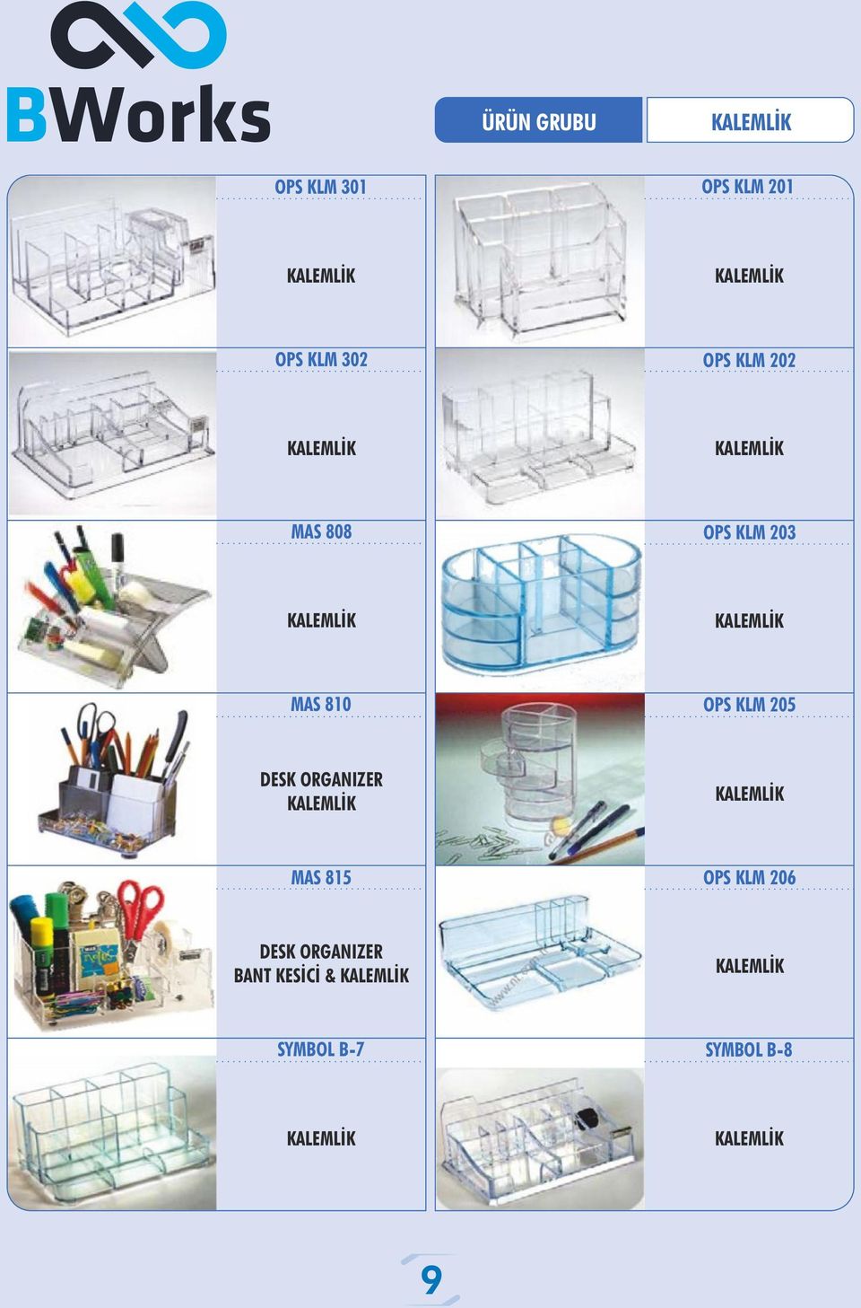 DESK ORGANIZER 815 OPS KLM 206 DESK