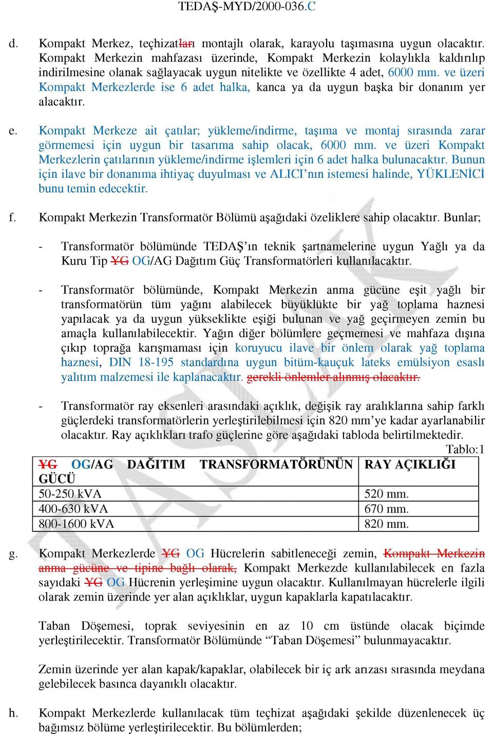 ve üzeri Kompakt Merkezlerde ise 6 adet halka, kanca ya da uygun başka bir donanım yer alacaktır. e.