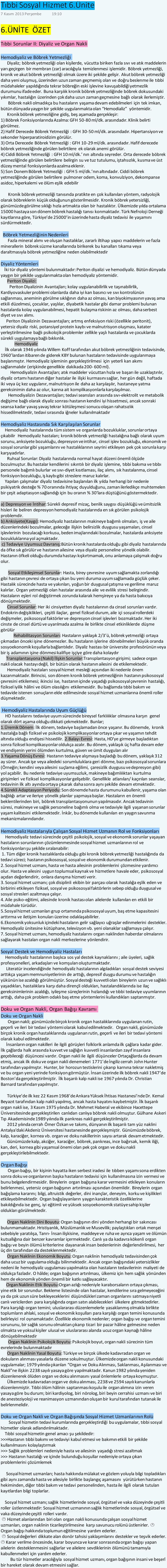 membran (zar) aracılığıyla temizlenmesi işlemidir. Böbrek yetmezliği, kronik ve akut böbrek yetmezliği olmak üzere iki şekilde gelişir.