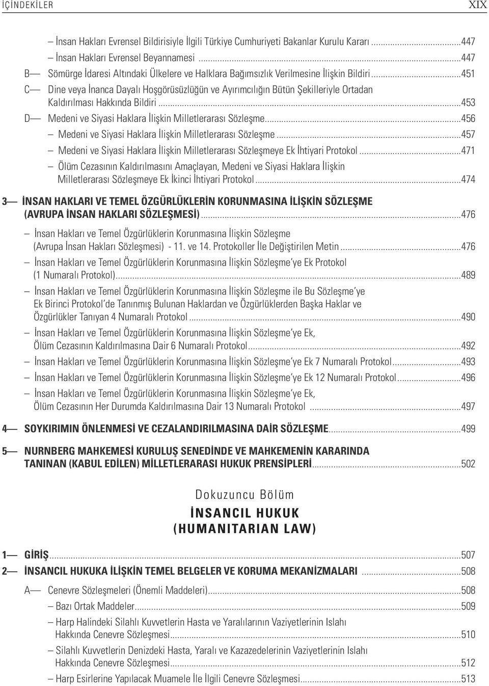 ..451 C Dine veya İnanca Dayalı Hoşgörüsüzlüğün ve Ayırımcılığın Bütün Şekilleriyle Ortadan Kaldırılması Hakkında Bildiri...453 D Medeni ve Siyasi Haklara İlişkin Milletlerarası Sözleşme.