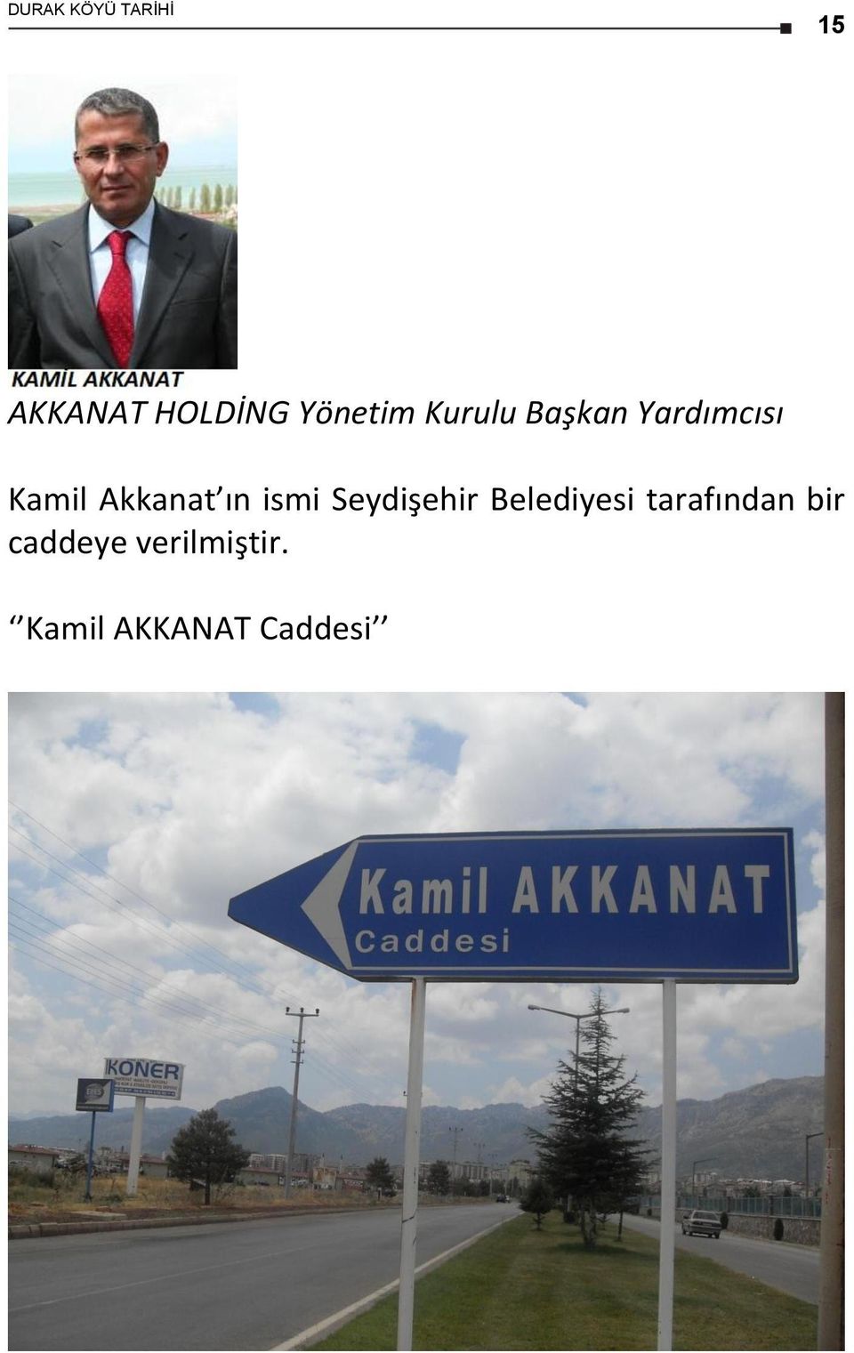 Akkanat ın ismi Seydişehir Belediyesi