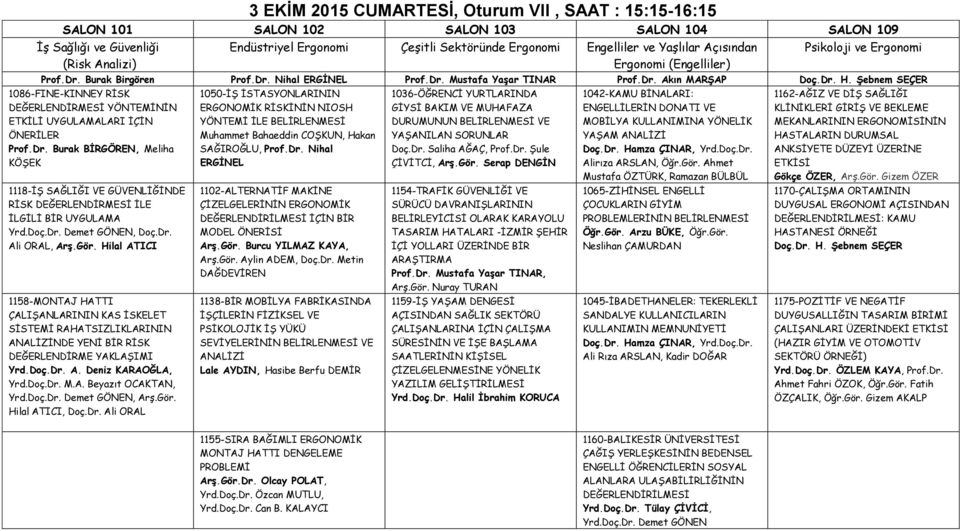 Şebnem SEÇER 1086-FINE-KINNEY RİSK DEĞERLENDİRMESİ YÖNTEMİNİN ETKİLİ UYGULAMALARI İÇİN ÖNERİLER Prof.Dr.