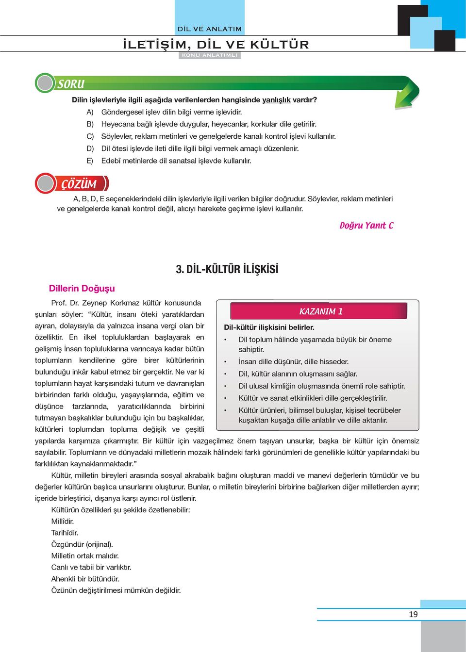 D) Dil ötesi işlevde ileti dille ilgili bilgi vermek amaçlı düzenlenir. E) Edebî metinlerde dil sanatsal işlevde kullanılır.