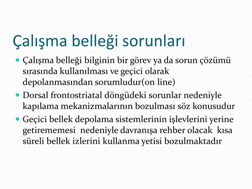 kapılama mekanizmalarının bozulması söz konusudur Geçici bellek depolama sistemlerinin işlevlerini