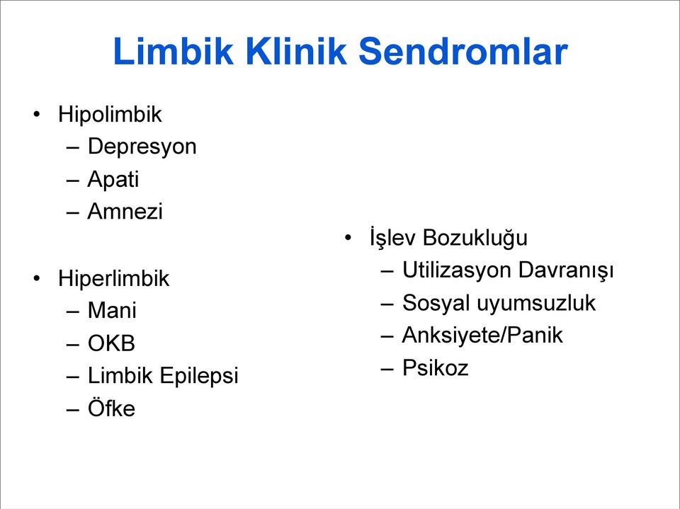 Limbik Epilepsi Öfke İşlev Bozukluğu