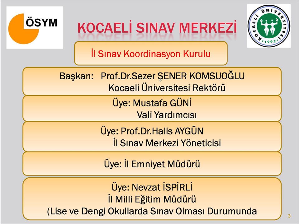 Yardımcısı Üye: Prof.Dr.Halis.