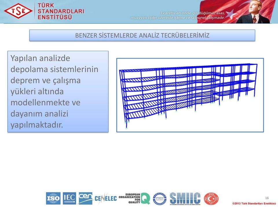 deprem ve çalışma yükleri altında