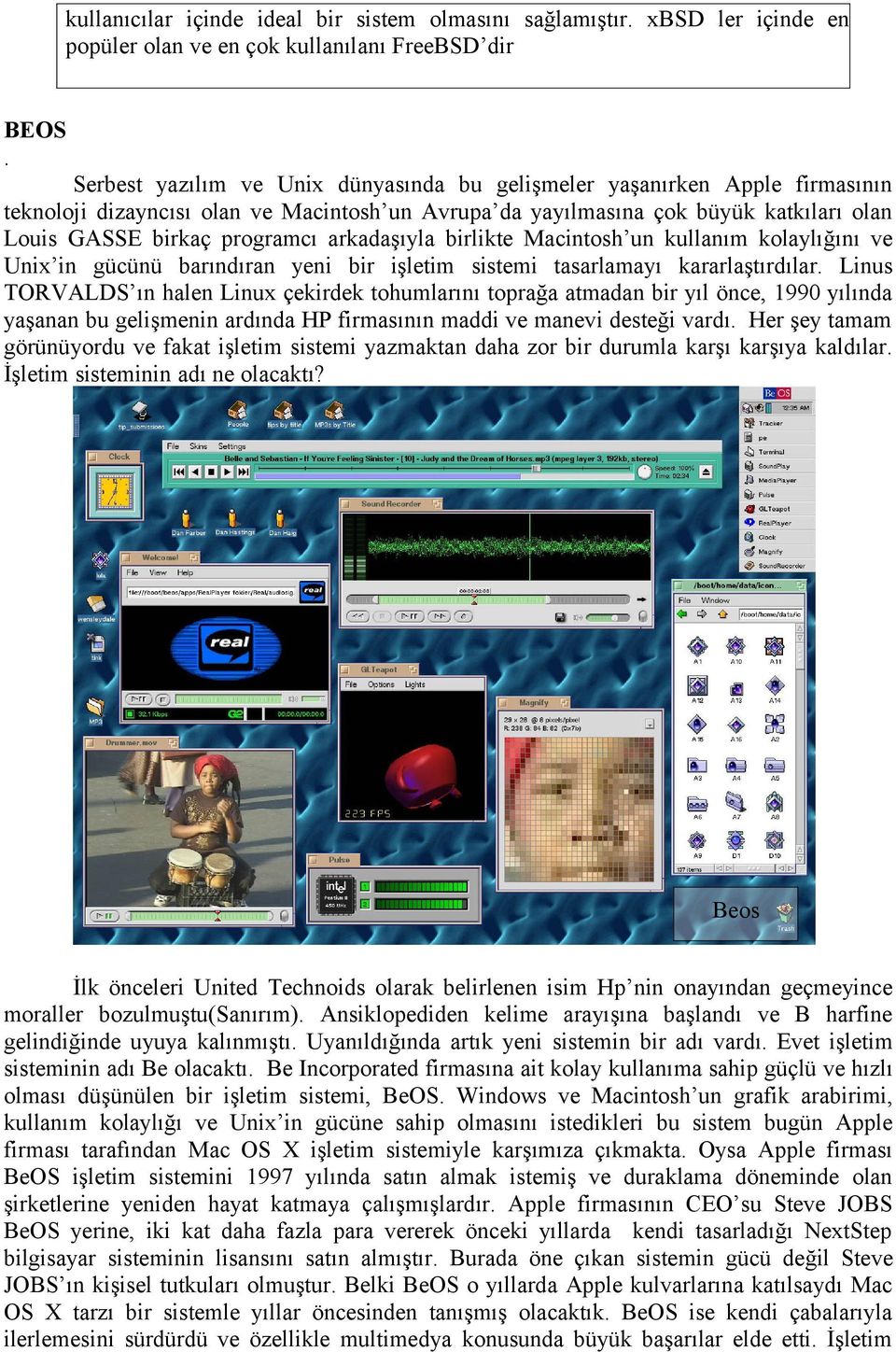 arkadaşıyla birlikte Macintosh un kullanım kolaylığını ve Unix in gücünü barındıran yeni bir işletim sistemi tasarlamayı kararlaştırdılar.