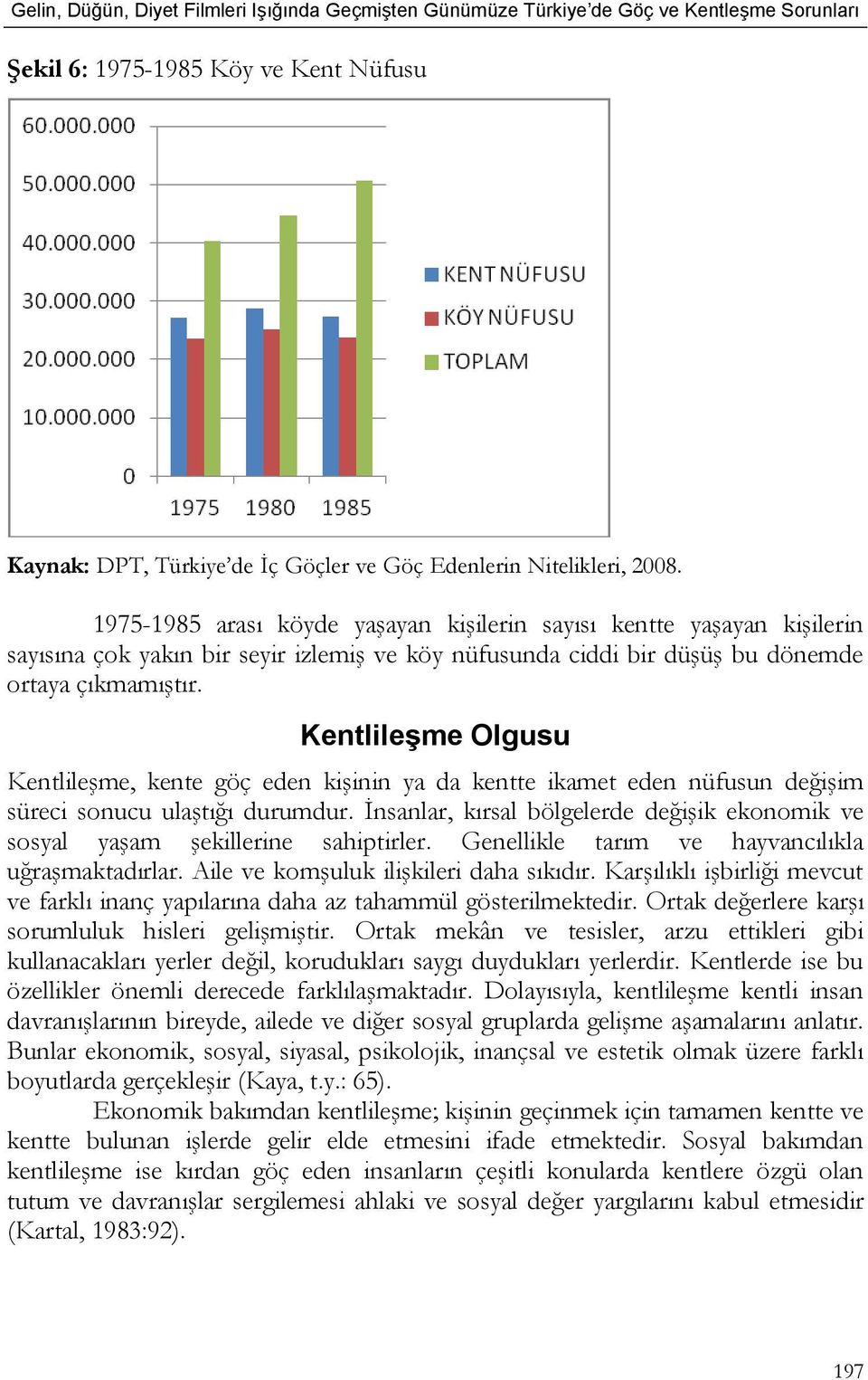 Kentlileşme Olgusu Kentlileşme, kente göç eden kişinin ya da kentte ikamet eden nüfusun değişim süreci sonucu ulaştığı durumdur.