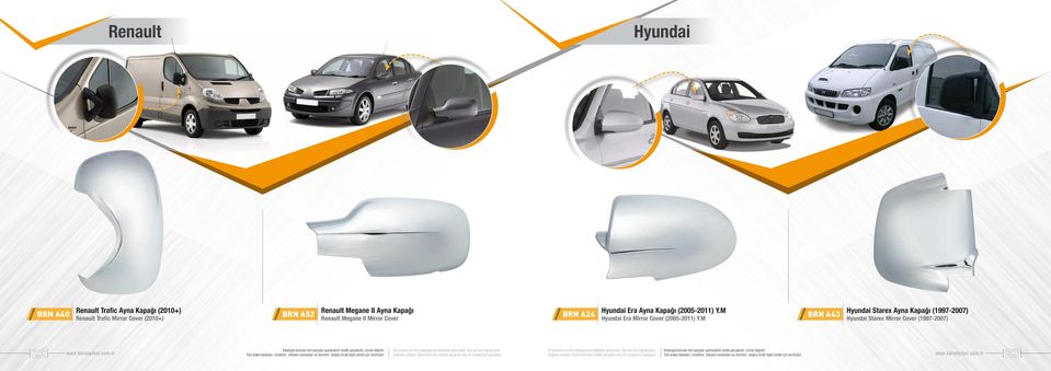 BRN A24 Hyundai Era Ayna Kapağı (2005-2011) Y.