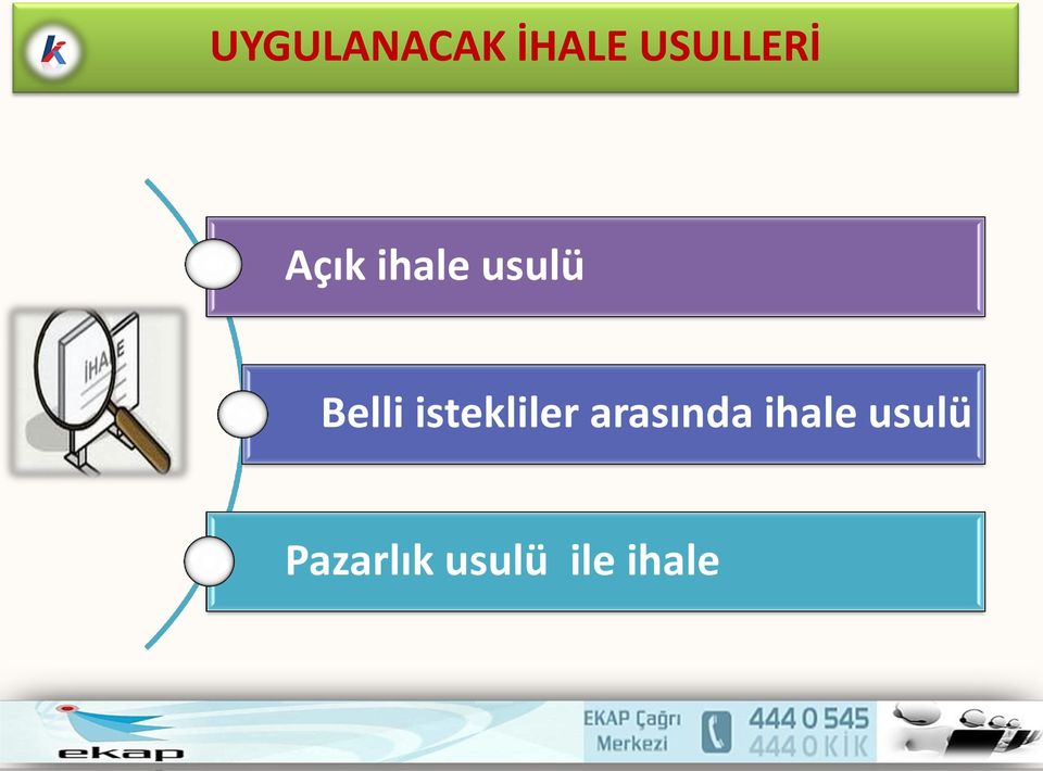 istekliler arasında ihale