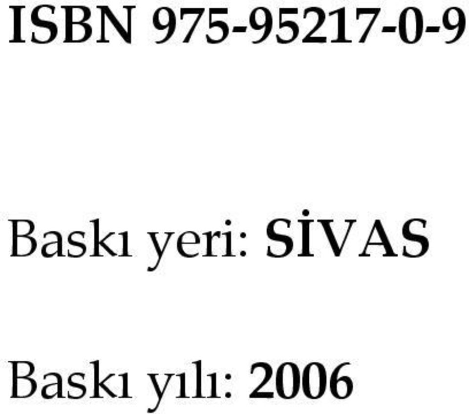 Baskı yeri: