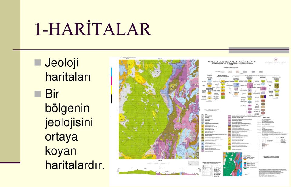 bölgenin jeolojisini