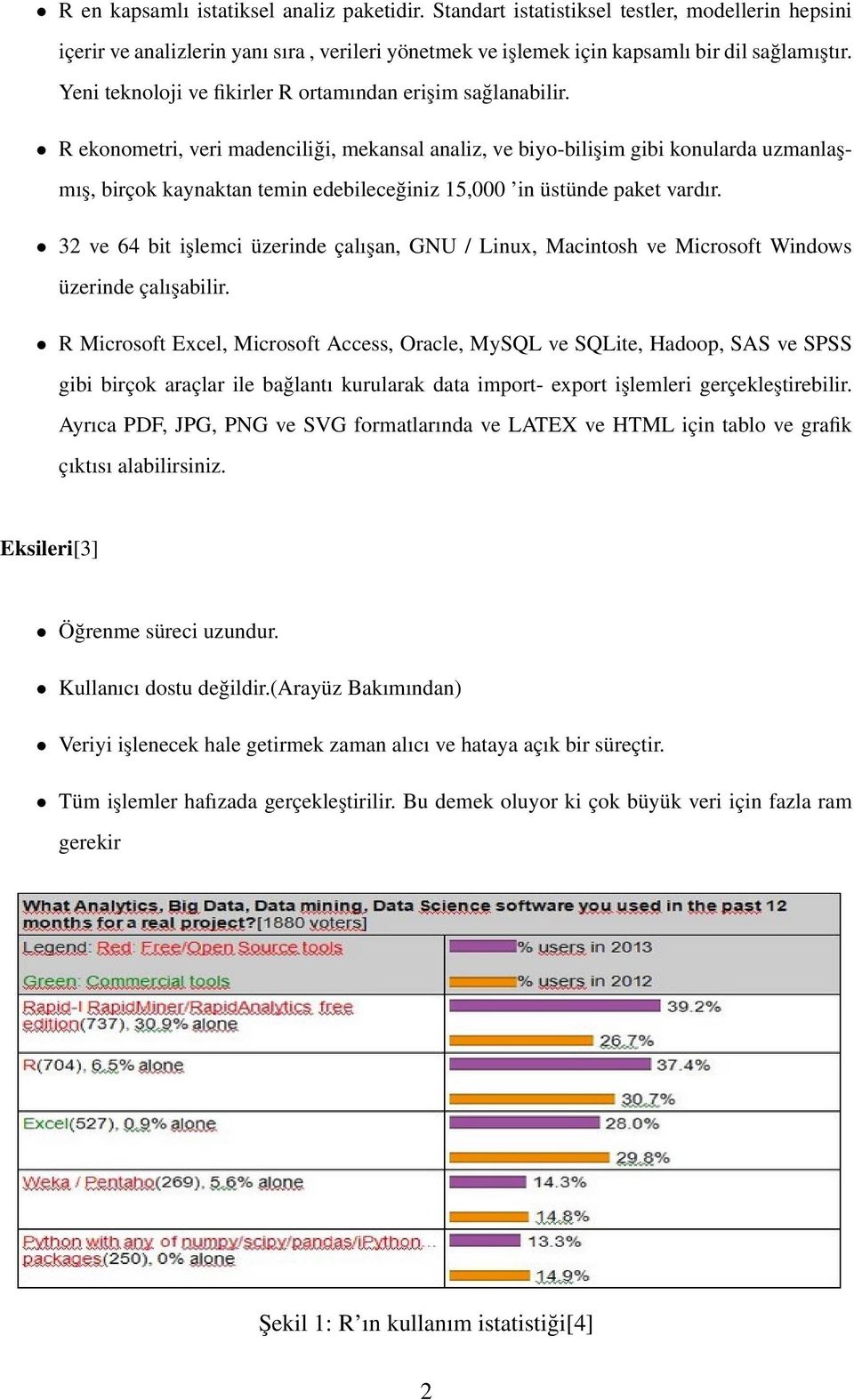 R ekonometri, veri madenciliği, mekansal analiz, ve biyo-bilişim gibi konularda uzmanlaşmış, birçok kaynaktan temin edebileceğiniz 15,000 in üstünde paket vardır.