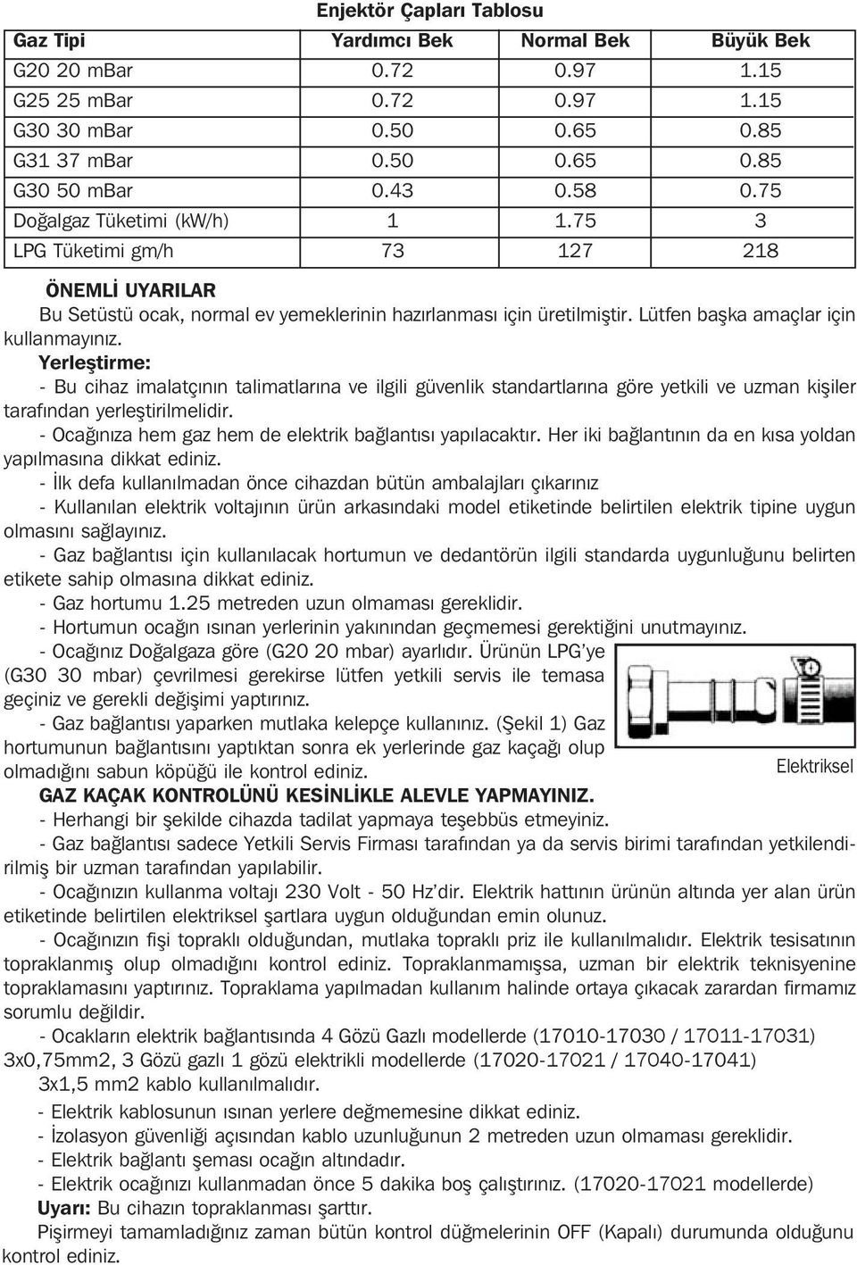 Yerleþtirme: - Bu cihaz imalatçýnýn talimatlarýna ve ilgili güvenlik standartlarýna göre yetkili ve uzman kiþiler tarafýndan yerleþtirilmelidir.