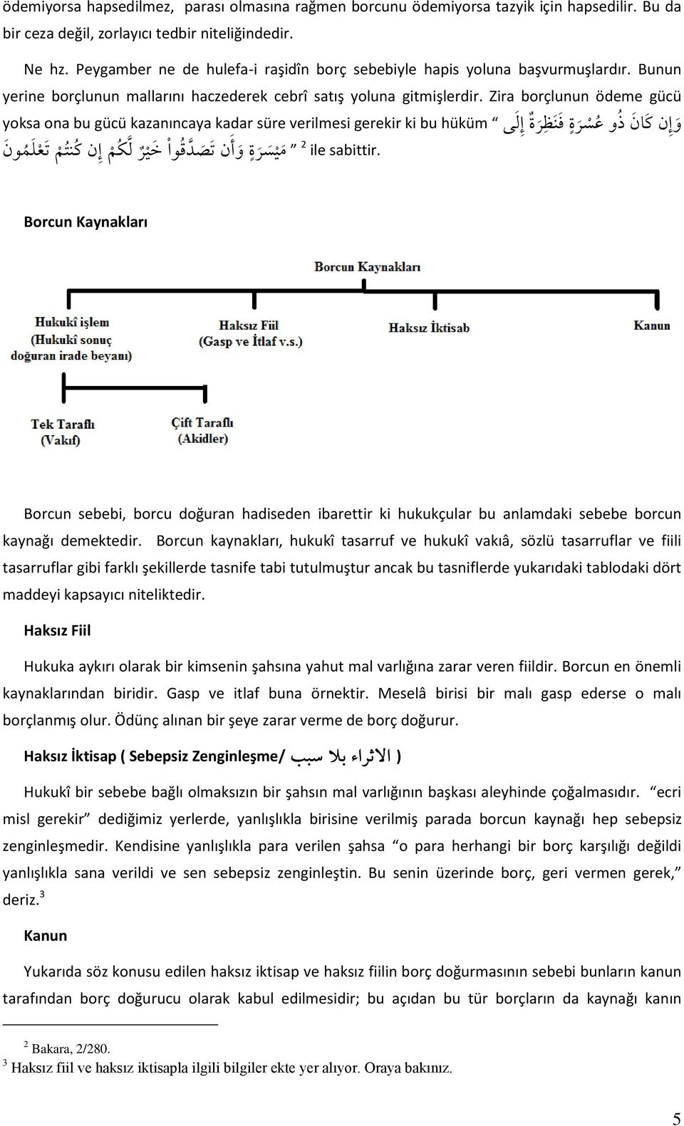 Zira borçlunun ödeme gücü ع سرة ف ن ظ رة إ ل ى hüküm yoksa ona bu gücü kazanıncaya kadar süre verilmesi gerekir ki bu و إ ن ك ان ذ و sabittir.