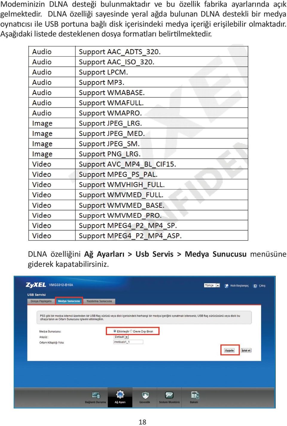 disk içerisindeki medya içeriği erişilebilir olmaktadır.