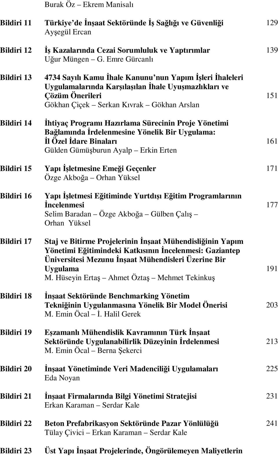 Emre Gürcanlı 4734 Sayılı Kamu İhale Kanunu nun Yapım İşleri İhaleleri Uygulamalarında Karşılaşılan İhale Uyuşmazlıkları ve Çözüm Önerileri Gökhan Çiçek Serkan Kıvrak Gökhan Arslan İhtiyaç Programı