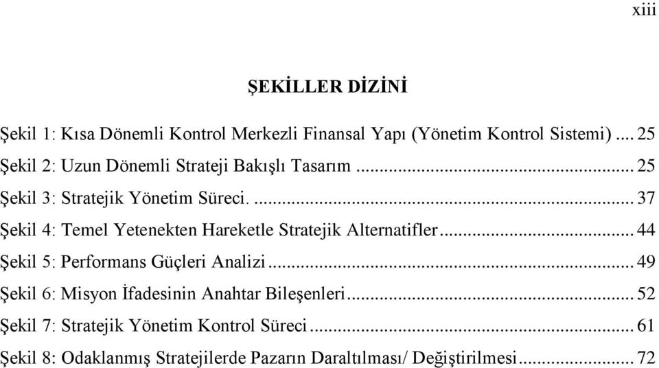 ... 37 Şekil 4: Temel Yetenekten Hareketle Stratejik Alternatifler... 44 Şekil 5: Performans Güçleri Analizi.