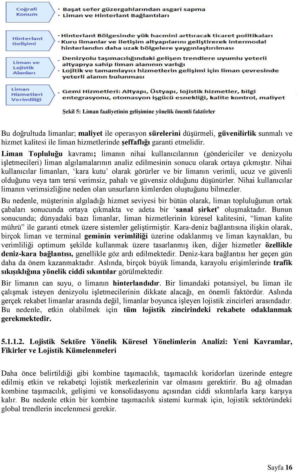 Nihai kullanıcılar limanları, kara kutu olarak görürler ve bir limanın verimli, ucuz ve güvenli olduğunu veya tam tersi verimsiz, pahalı ve güvensiz olduğunu düşünürler.