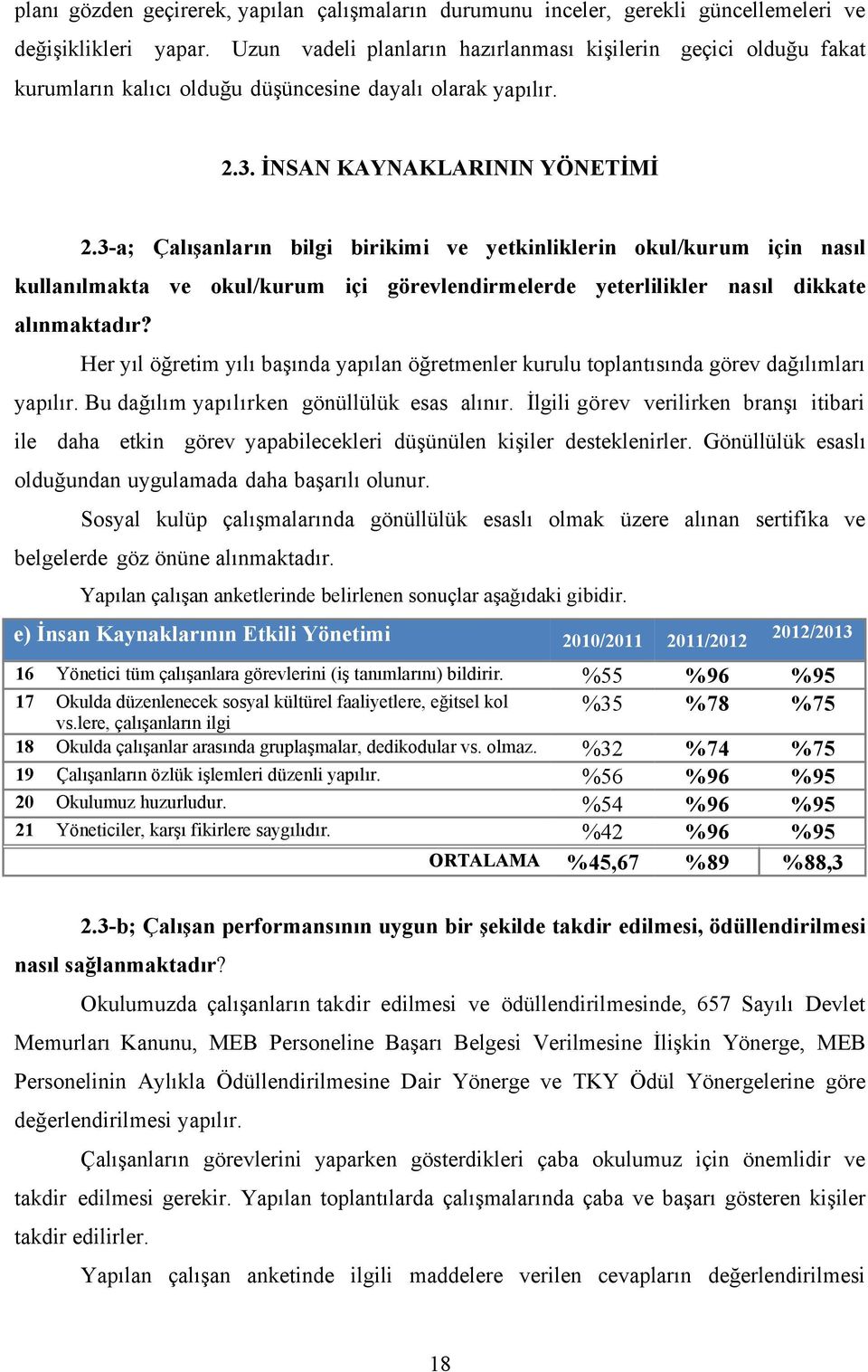 3-a; Çalışanların bilgi birikimi ve yetkinliklerin okul/kurum için nasıl kullanılmakta ve okul/kurum içi görevlendirmelerde yeterlilikler nasıl dikkate alınmaktadır?