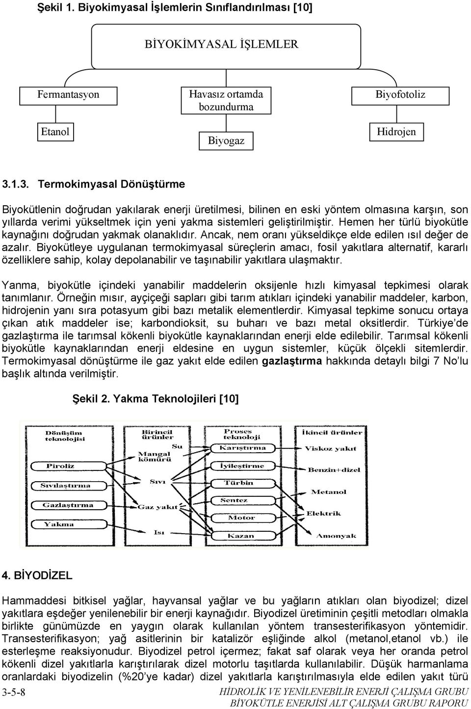 Hemen her türlü biyokütle kaynağını doğrudan yakmak olanaklıdır. Ancak, nem oranı yükseldikçe elde edilen ısıl değer de azalır.