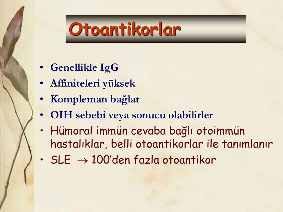 Hümoral immün cevaba bağlı otoimmün hastalıklar,