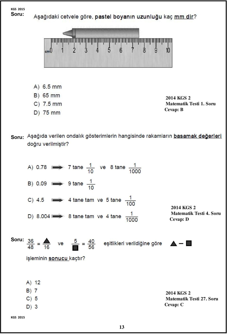 Matematik Testi 4.