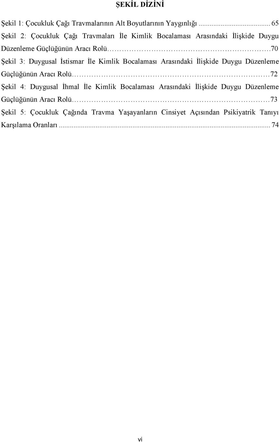 70 Şekil 3: Duygusal İstismar İle Kimlik Bocalaması Arasındaki İlişkide Duygu Düzenleme Güçlüğünün Aracı Rolü 72 Şekil 4: Duygusal