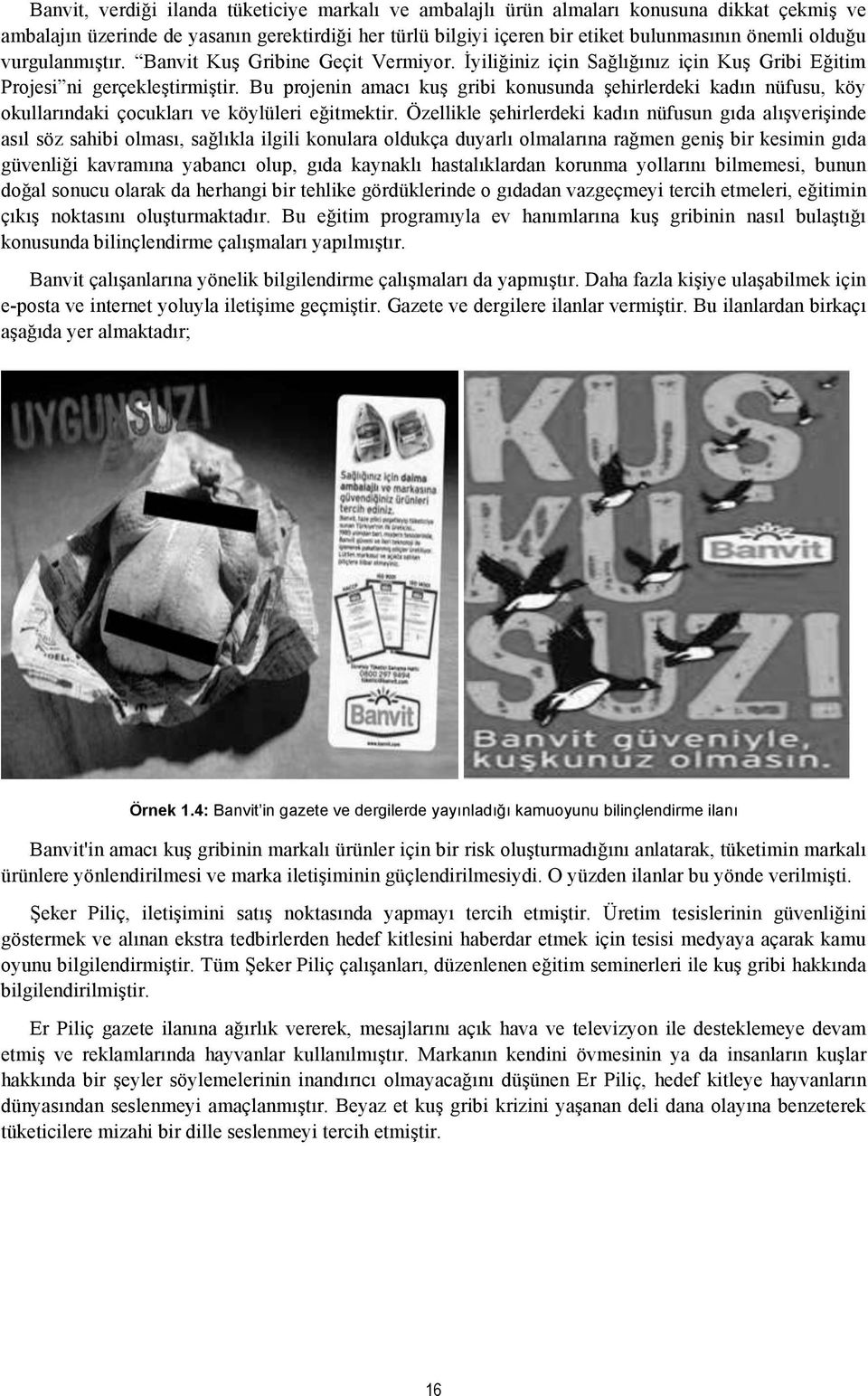 Bu projenin amacı kuş gribi konusunda şehirlerdeki kadın nüfusu, köy okullarındaki çocukları ve köylüleri eğitmektir.