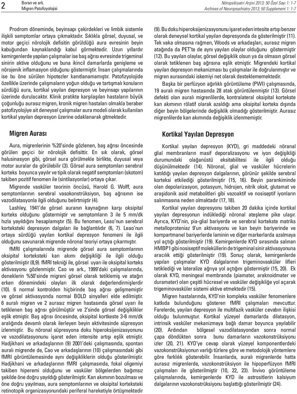 Uzun yıllardır kemirgenlerde yapılan çalışmalar ise baş ağrısı evresinde trigeminal sinirin aktive olduğunu ve buna ikincil damarlarda genişleme ve nörojenik inflamasyon olduğunu göstermiştir.