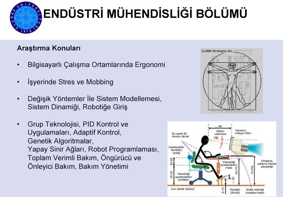 Teknolojisi, PID Kontrol ve Uygulamaları, Adaptif Kontrol, Genetik Algoritmalar, Yapay