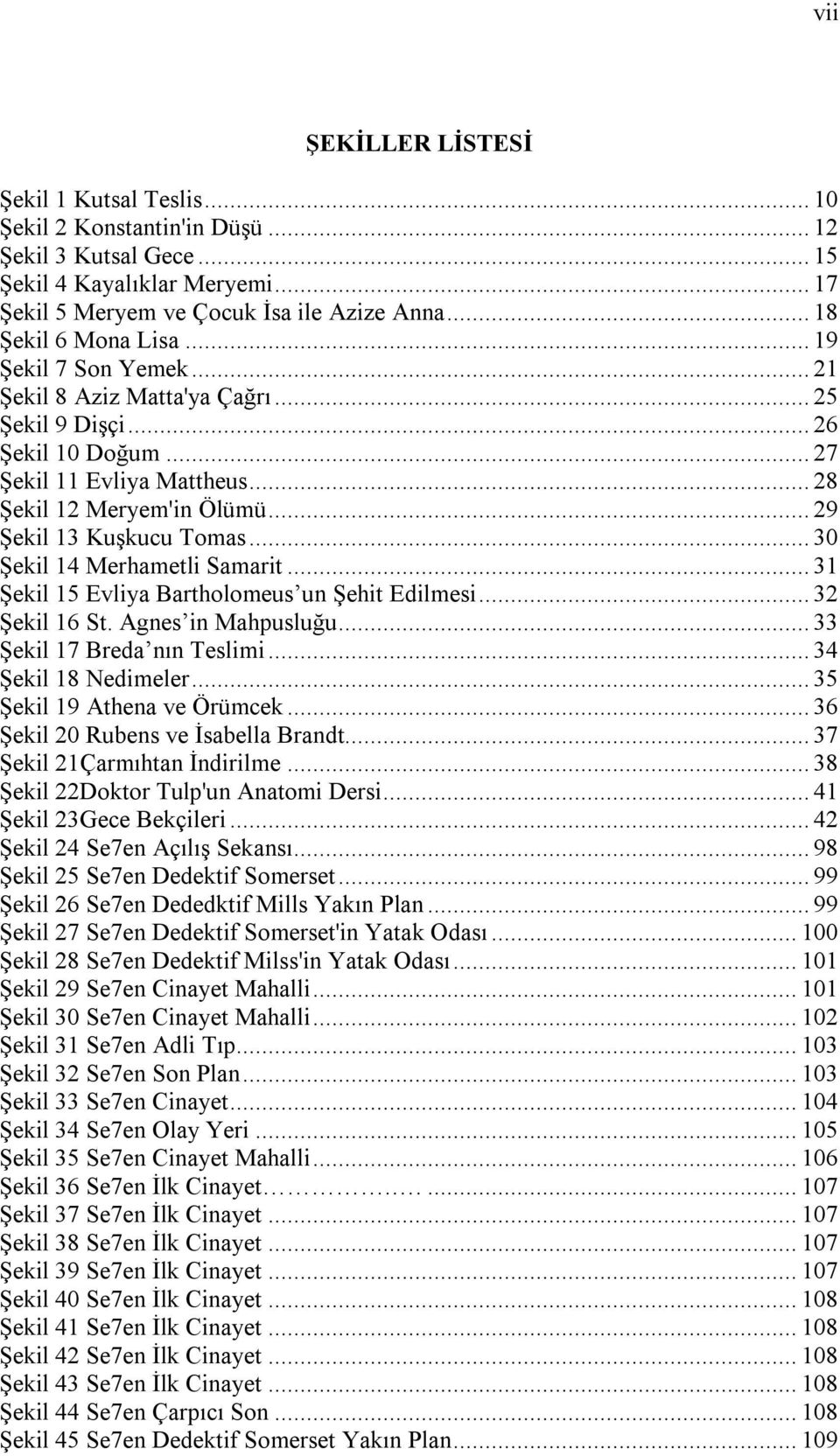 .. 29 Şekil 13 Kuşkucu Tomas... 30 Şekil 14 Merhametli Samarit... 31 Şekil 15 Evliya Bartholomeus un Şehit Edilmesi... 32 Şekil 16 St. Agnes in Mahpusluğu... 33 Şekil 17 Breda nın Teslimi.